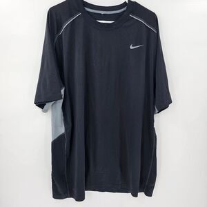 Nike tshirt tee dri fit black xxl gym workout mens active big and tall